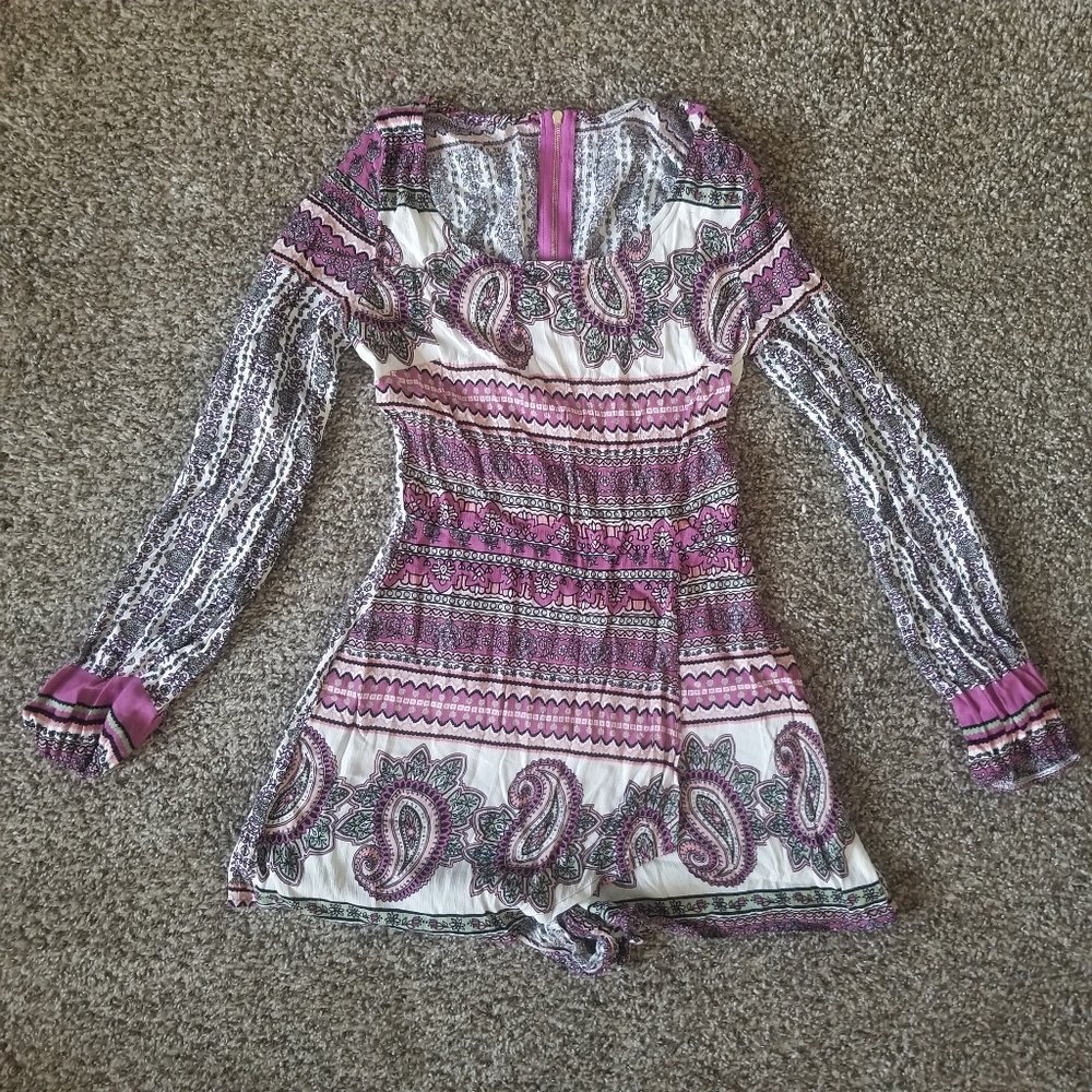 Paisley print Romper